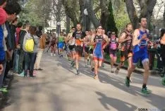 Imagen de la jornada nacional de duatlón en Soria. / SN