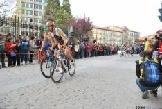 Imagen de la jornada nacional de duatlón en Soria. / SN
