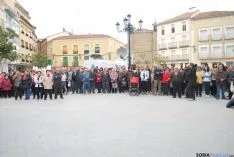 Una imagen de la concentración en Ágreda. / SN