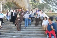 La 'Saturiada' en su arranque en la ermita del patrón. / SN