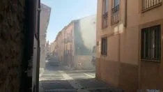 Incendio en el jardín vertical