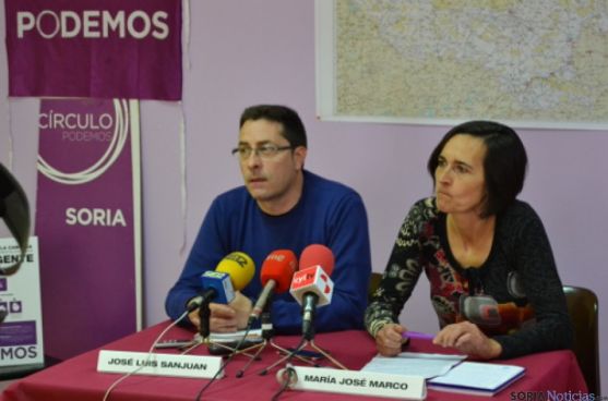 Presentación candidatura de Podemos a las Cortes