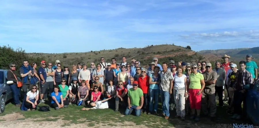 Algunos de los excursionistas.