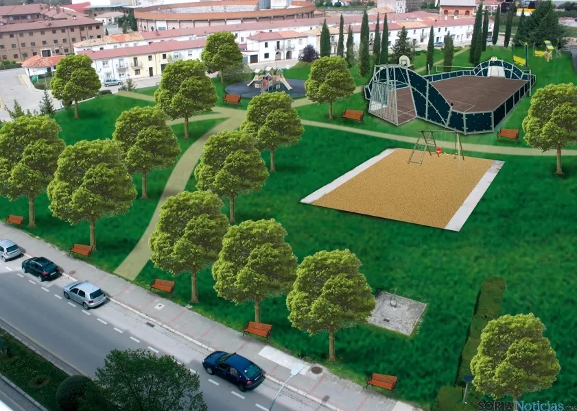 Proyecto de reordenación del parque de San Francisco.