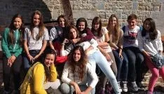 El grupo de Escolapias en Bélgica. 