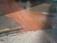 El caudal era abundante tras el siniestro. / SN
