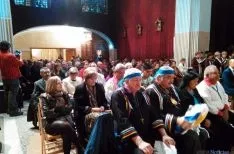 Miembros de la delegación de Isleta en el convento agredano. / SN