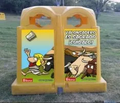 Contenedores en Valonsadero
