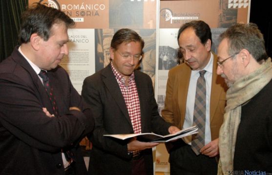 Barrio, Martínez, López y De la Casa, en la exposición
