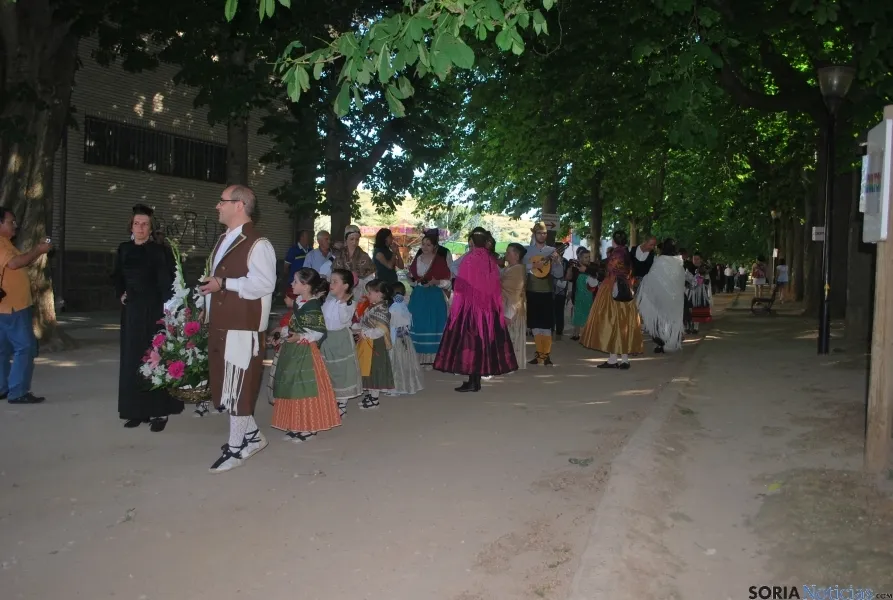 La ofrenda de flores en Ágreda. / SN
