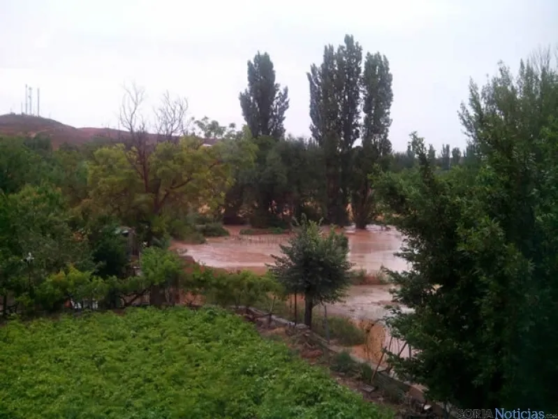 Sta. María de Huerta inundada