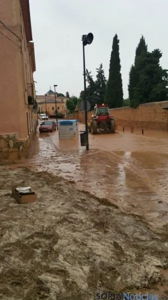 Sta. María de Huerta inundada