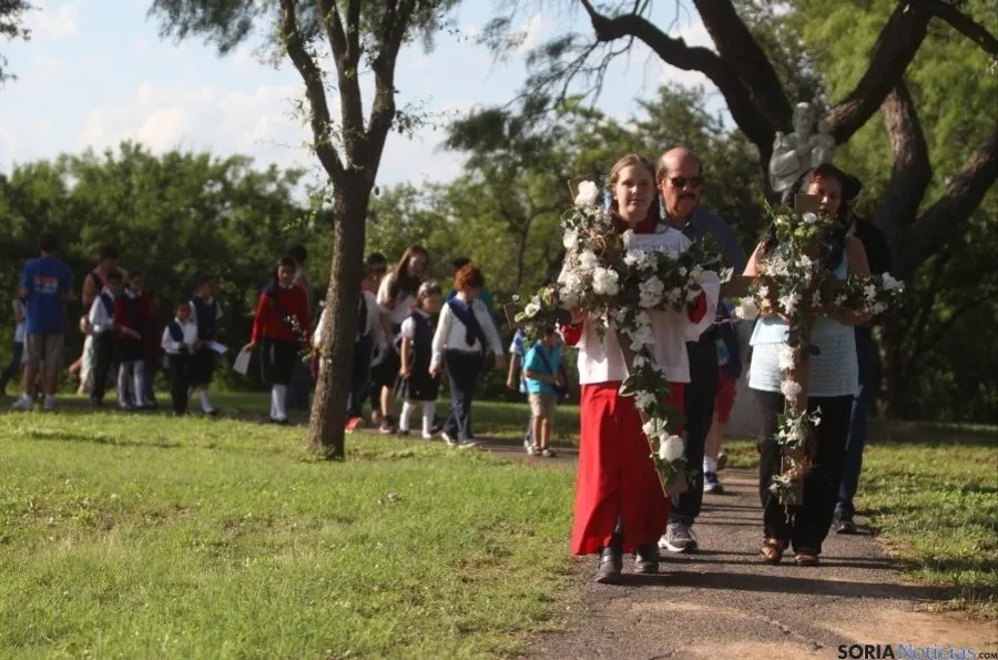 Procesión en honor a la Venerable en Nuevo Méjico. / Standard Times
