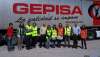 Los técnicos, en las instalaciones de GEPISA. 