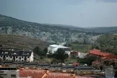 Imagen de la tormenta de este martes en Soria. / SN