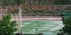 Imagen de la tormenta de este martes en Soria. / SN