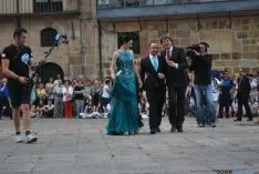 La llegada de los doce jurados al ayuntamiento. / SN