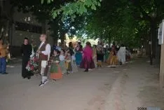 La ofrenda de flores el viernes en Ágreda. / SN