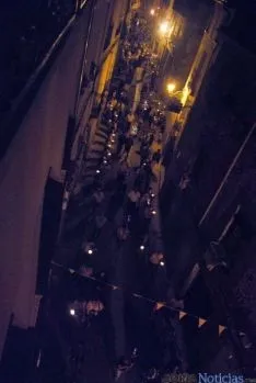 Rosario de Cristal en la noche del viernes. / SN