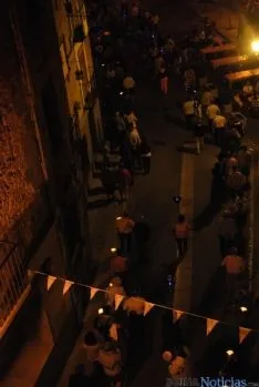 Rosario de Cristal en la noche del viernes. / SN