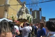 La procesión de la Virgen el sábado. / SN