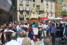 La procesión de la Virgen el sábado. / SN