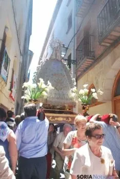 La procesión de la Virgen el sábado. / SN