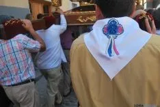 La procesión de la Virgen el sábado. / SN