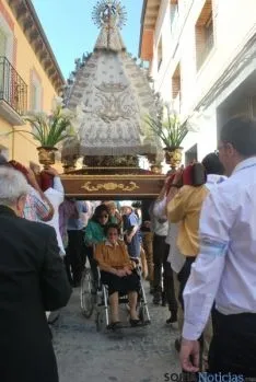 La procesión de la Virgen el sábado. / SN