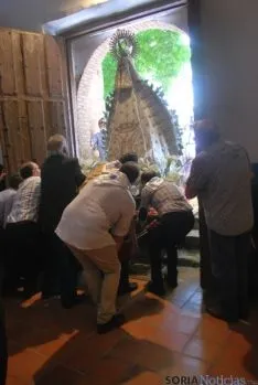 La procesión de la Virgen el sábado. / SN