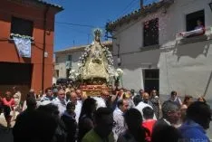 La procesión de la Virgen el sábado. / SN