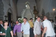 La procesión de la Virgen el sábado. / SN