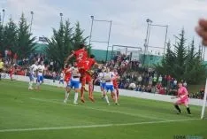 Imagen del partido en la Ciudad Deportiva Francisco Rubio. / SN