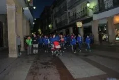 Las cuadrillas, en la plaza Mayor. / SN