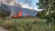 Imagen de las llamaradas en el incendio. / SN