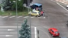 Accidente en la estación de autobuses