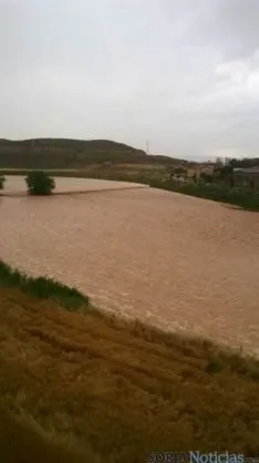 Sta. María de Huerta inundada
