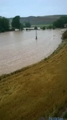Sta. María de Huerta inundada