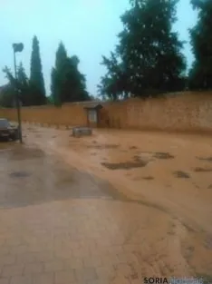 Sta. María de Huerta inundada