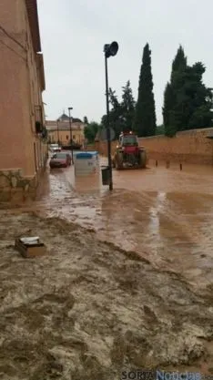 Sta. María de Huerta inundada