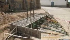 Obra inicial del Monumento al Agricultor en Almarail