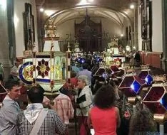 Rosario de Cristal en la noche del viernes. / SN