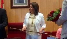 Imagen de la toma de posesión de María Luisa Aguilera. / SN