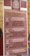 Cartel de la Feria. Twitter Martín Escudero