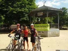Los ganadores de la prueba. 