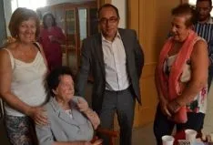 Rey en la residencia de San Blas.