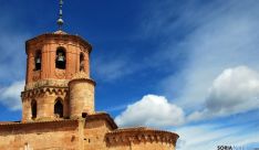 Vista parcial de la iglesia de San Miguel, en Almazán, uno de los templos incluidos. / SN