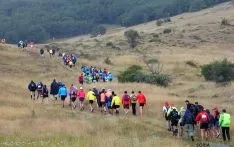 La multitudinaria salida en Beratón.