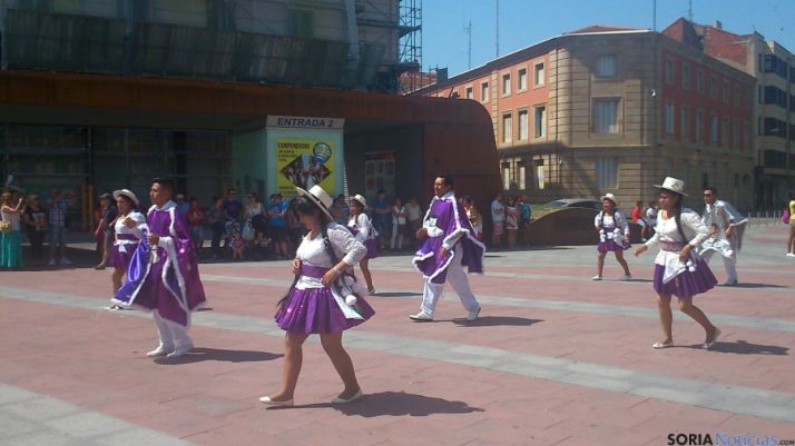 La comunidad iberoamericana celebra en Soria la fiesta de Santiago de Bombori 