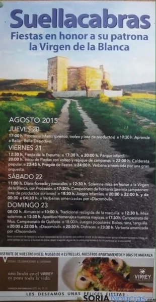 Cartel de las fiestas.